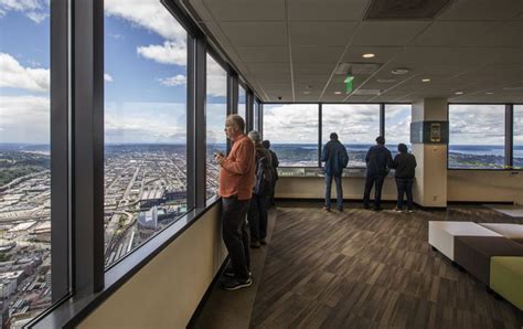 Columbia tower observatory - Washington State History Museum. Westport WA. Whatcom Falls Park. Whidbey Island. Wilderbee Farm. Windjammer Park. Wineries on Whidbey Island. The Sky View Observatory is at 700 4th Avenue in downtown Seattle, on the 73rd floor of the Columbia Center. Purchase a ticket at the atrium at the 4th Avenue entrance.